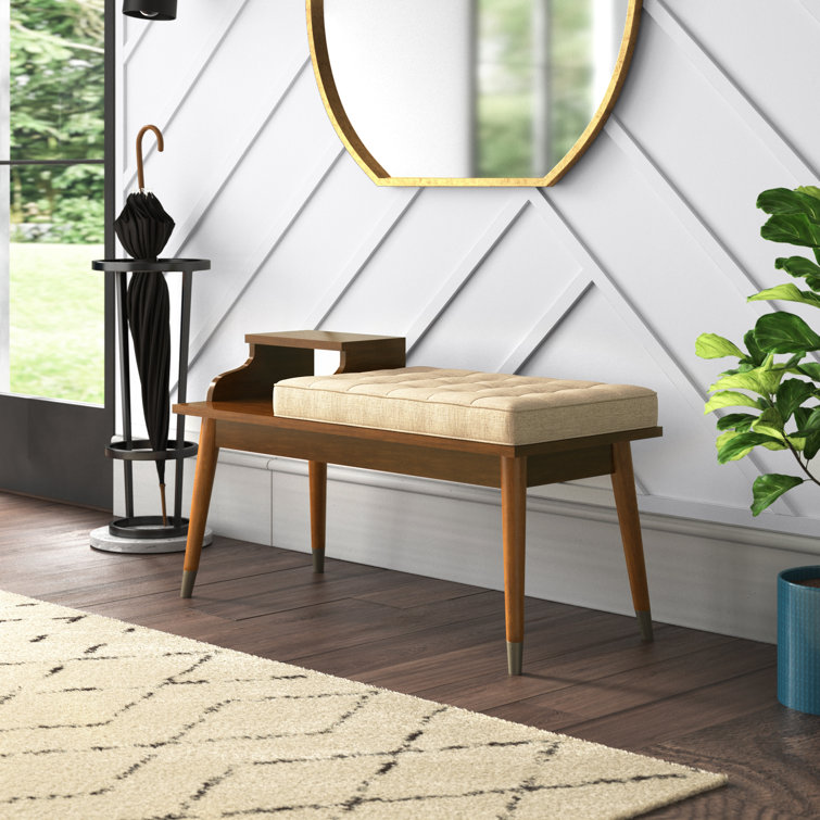 Mercury Row® Siclen Solid Wood Cubby Storage Bench & Reviews Wayfair